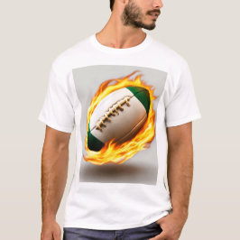 Camiseta Rugby Ball On Fire Diseño Guay