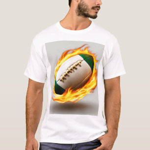 Camiseta Rugby Ball On Fire Diseño Guay
