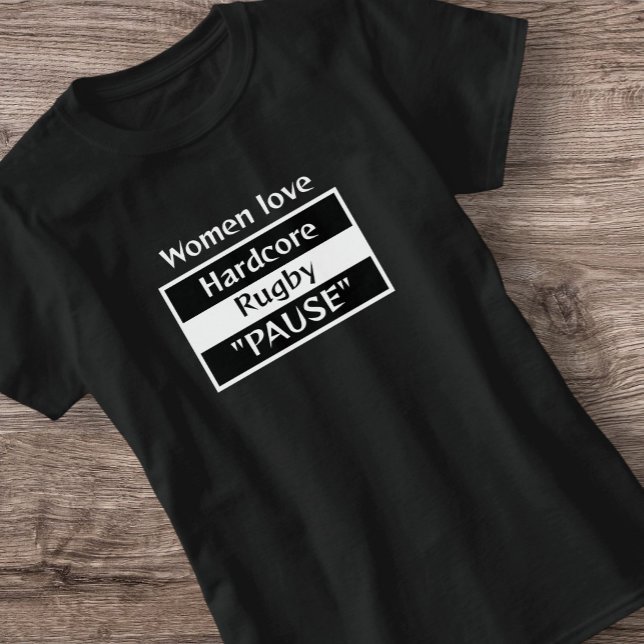 Camiseta Rugby básico duro de las mujeres (Subido por el creador)