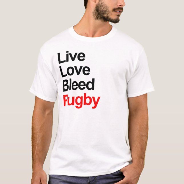 Camiseta Rugby con amor en vivo (Anverso)