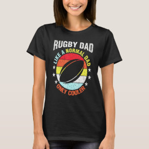 Camiseta Rugby Dad Como Un Padre Regular Para Él