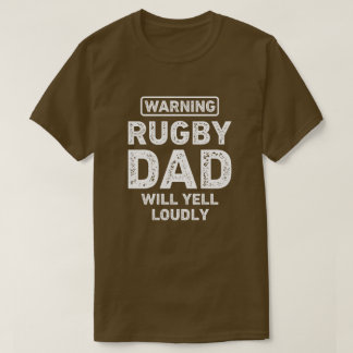 Camiseta Rugby Dad gritará en voz alta y divertida papá de 