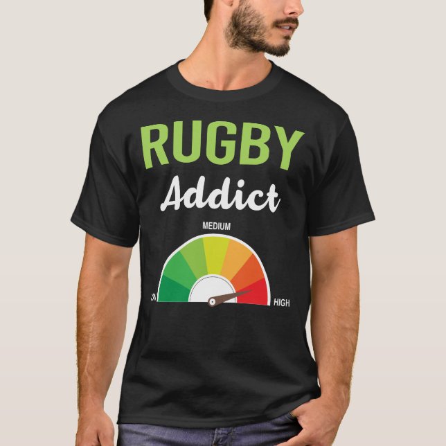 Camiseta Rugby de adicción (Anverso)