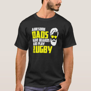 Camiseta Rugby de barbas diciendo que los padres son un rug