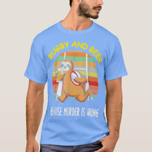 Camiseta Rugby de Perezosos Y Cerveza Porque El Asesinato E