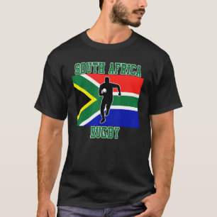 Camiseta Rugby de Sudáfrica con bandera sudafricana