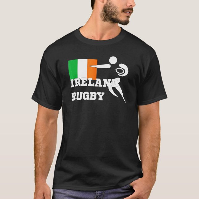 Camiseta Rugby De Zdals Ireland Para Hombres Y Mujeres (Anverso)