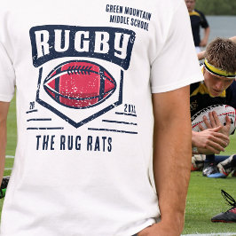 Camiseta Rugby del año de la liga del equipo del club escol