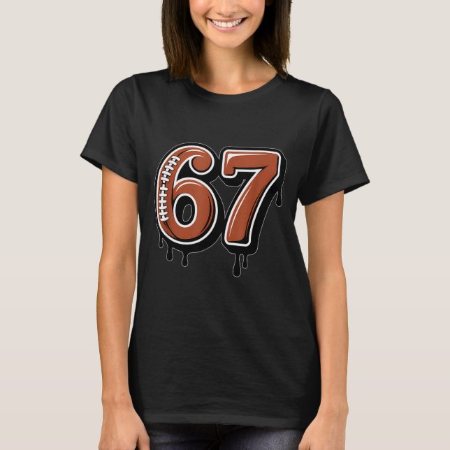 Camiseta Rugby Drip Number 67 Player Or 67th Birthday Six S (Anverso)
