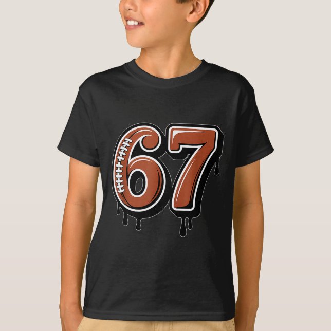 Camiseta Rugby Drip Number 67 Player Or 67th Birthday Six S (Anverso)