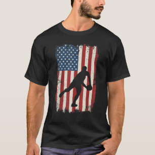 Camiseta Rugby Ee.Uu. Entrenador De Bandera Estadounidense