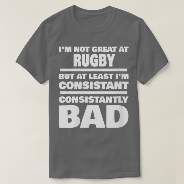 Camiseta Rugby femenino dice continuamente mal gracioso rub (Diseño del anverso)