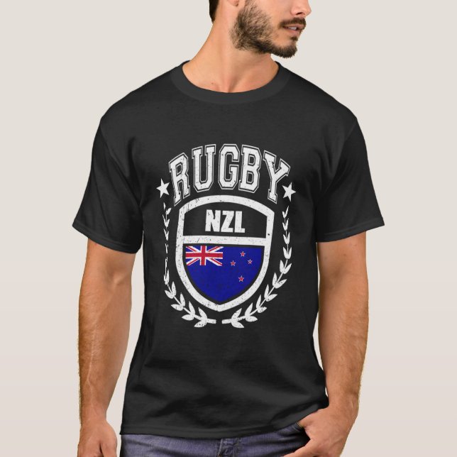 Camiseta Rugby Gear Nueva Zelanda Deportes (Anverso)