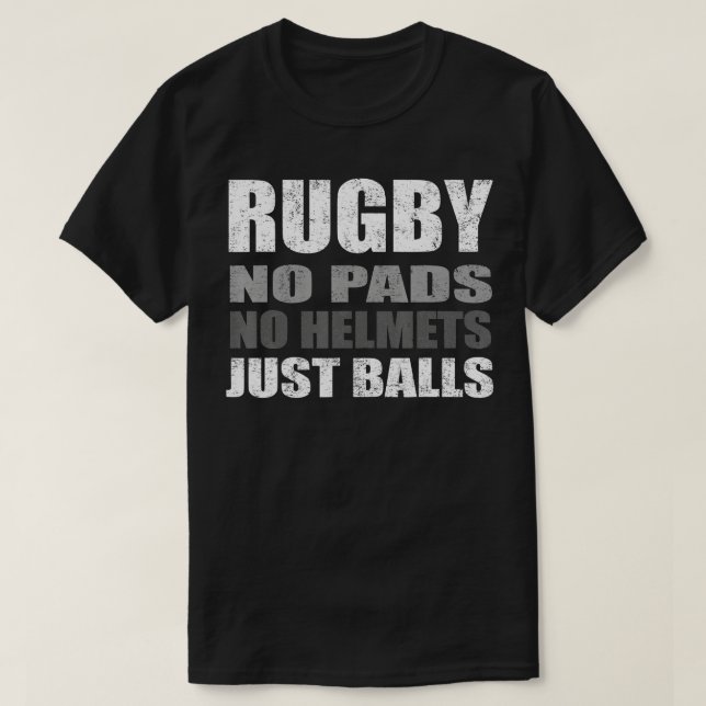 Camiseta Rugby Just Balls Funciona Para Jugadores Y Fans (Diseño del anverso)