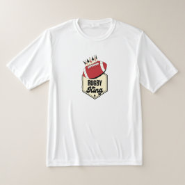 Camiseta Rugby King | Diseño de distintivos de coronado par