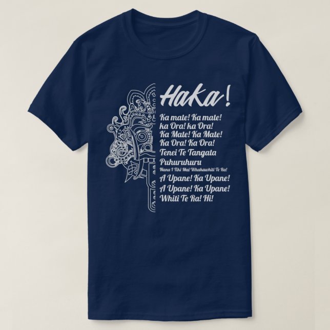 Camiseta Rugby maorí de Nueva Zelanda Haka Ka Mate (Diseño del anverso)