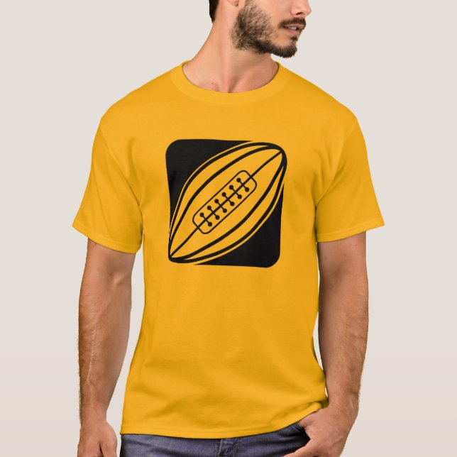 Camiseta Rugby, Naranja amarillo (Anverso)