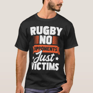 Camiseta Rugby No Oponentes Solo Víctimas Robo Jugador de R