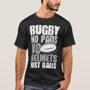 Camiseta Rugby No Pads No Helmet Sólo Bolas - Rugby