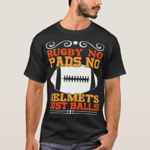 Camiseta Rugby no toallas sin cascos, solo pelotas