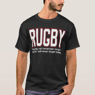 Camiseta Rugby Nunca olvidarás hoy por el Personalizado Ink