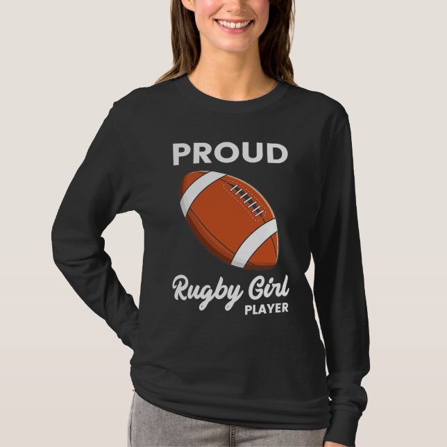 Camiseta Rugby Player Typography  Coach Sports  Graphic (Anverso)