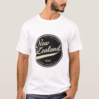 Camiseta Rugby Retro Nueva Zelanda