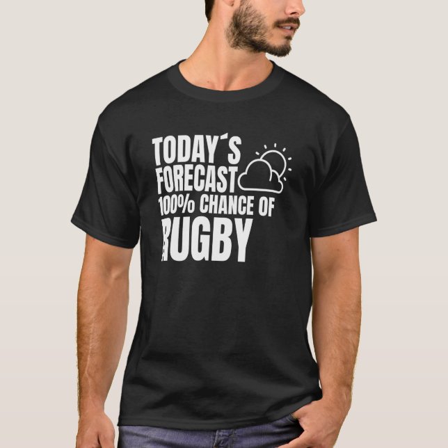 Camiseta Rugby Saying Rugby Club Weather Preview Rugby (Anverso)