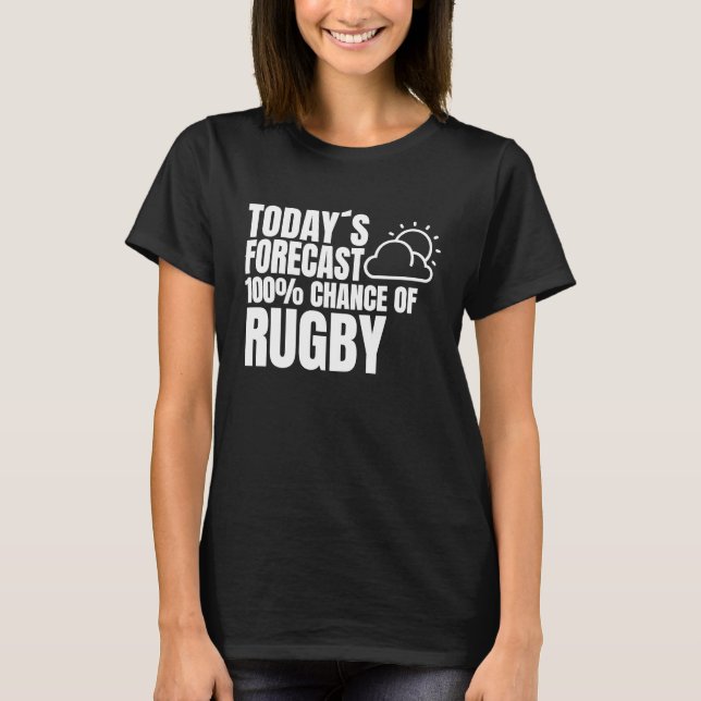 Camiseta Rugby Saying Rugby Club Weather Preview Rugby (Anverso)