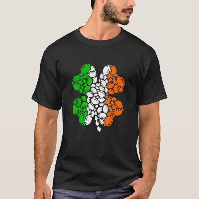 Camiseta Rugby Shamrock St. Patrick's Day (Anverso)