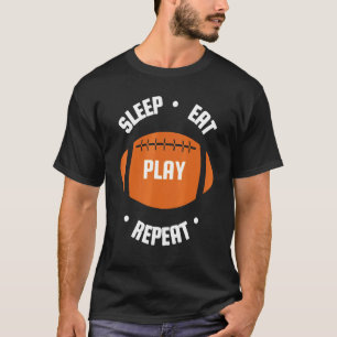 Camiseta Rugby Sleep Eat Play Repetir equipo deportivo C