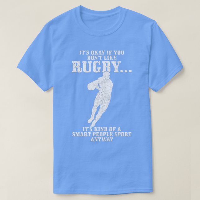 Camiseta Rugby Smart People Sport Funny Rugby Player   1  (Diseño del anverso)