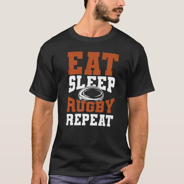 Camiseta Rugby Sports come el sueño Rugby Repeat Rugbys (Anverso)