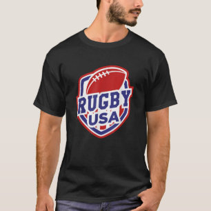 Camiseta Rugby USA apoya la bandera de Team Football USA