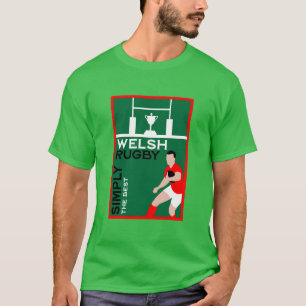Camiseta Rugby Wales Fan Art
