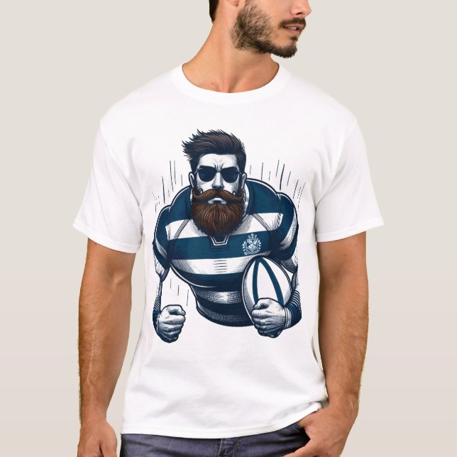 Camiseta rugbyman (Anverso)