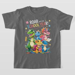 Camiseta Ruge en el Año Escolar – Dinosaurio Lindo de Regre
