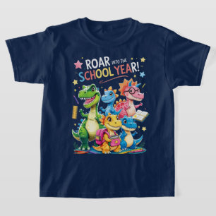 Camiseta Ruge en el Año Escolar – Dinosaurio Lindo de Regre