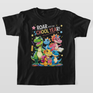 Camiseta Ruge en el Año Escolar – Dinosaurio Lindo de Regre