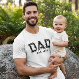 Camiseta Rugged Black Bold Year Dad Established
