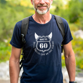 Camiseta Rugged Personalizado Milestone Birday Roadsign