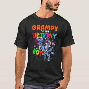 Camiseta Rugido Abuelo Del Astronauta Del Cumpleaños Montan