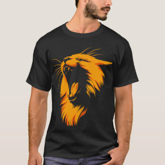 Camiseta rugido de gatos