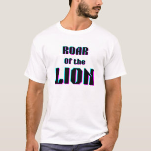 Camiseta Rugido de León   Gráfico de Animal Motiva