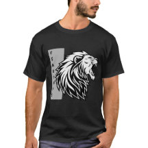 Rugido de León sin Miedo - Motivacional Blanco y N