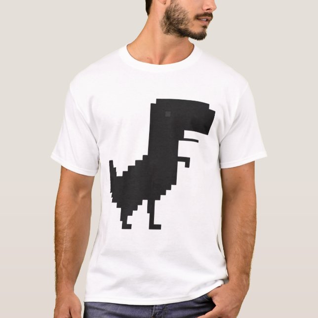 Camiseta Rugido de píxeles (Anverso)