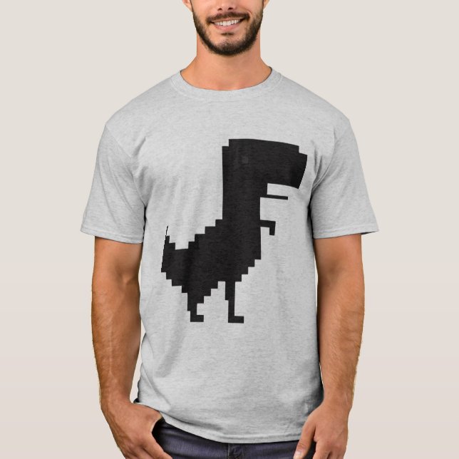 Camiseta Rugido de píxeles (Anverso)