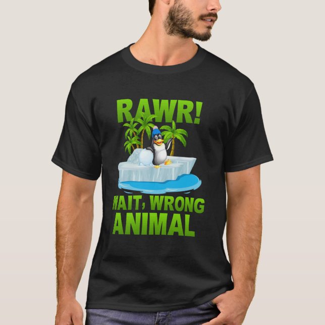 Camiseta Rugido Espera Animal Equivocado (Anverso)