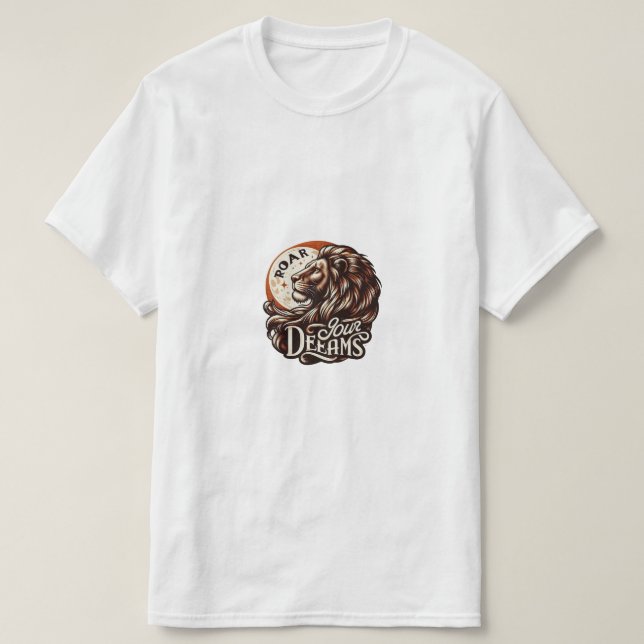 Camiseta rugido por león (Diseño del anverso)