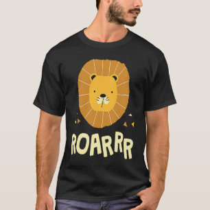 Camiseta Rugido Soy Chica León Chicos Tigre Gato Amigo Anim